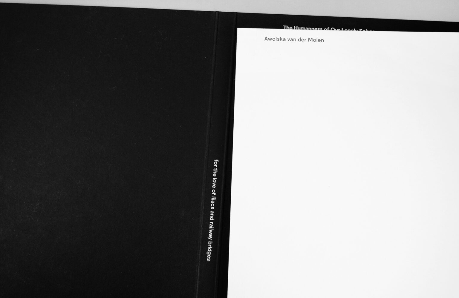 Awoiska van der Molen — The Humanness of Our Lonely Selves | Fw:Books