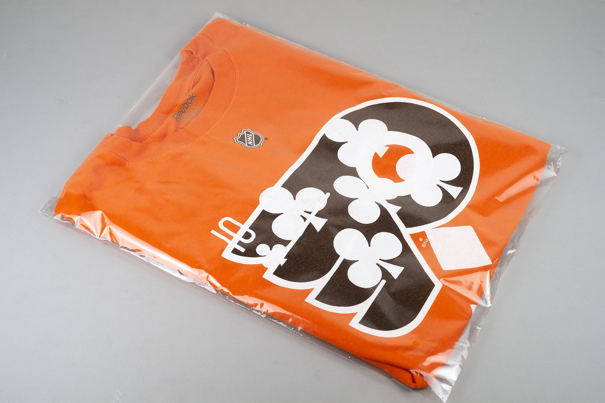 S — Philadelphia Flyers Reebok double sided (orange)